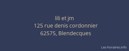 lili et jm