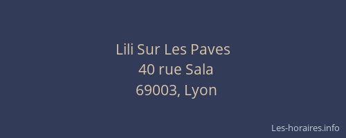 Lili Sur Les Paves
