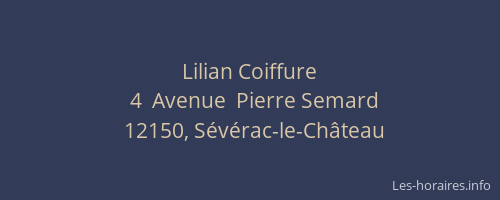 Lilian Coiffure