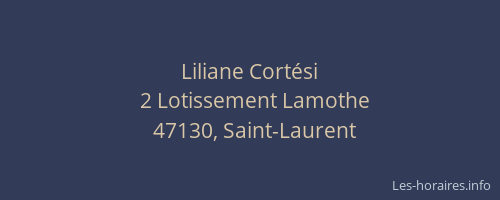 Liliane Cort&eacute;si