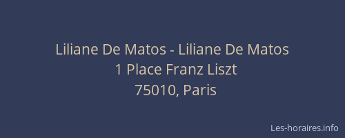 Liliane De Matos - Liliane De Matos