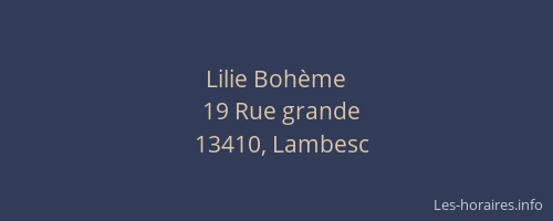 Lilie Bohème