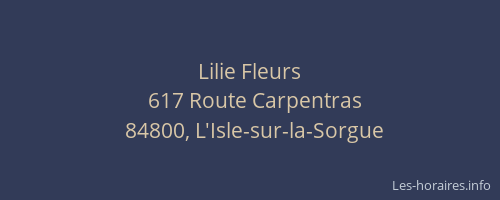 Lilie Fleurs