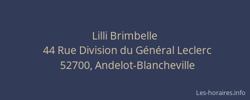 Lilli Brimbelle