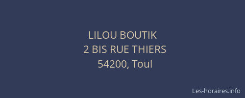 LILOU BOUTIK