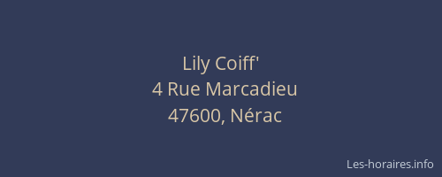 Lily Coiff'