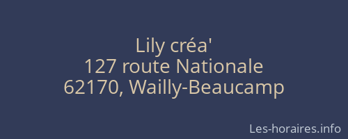 Lily créa'