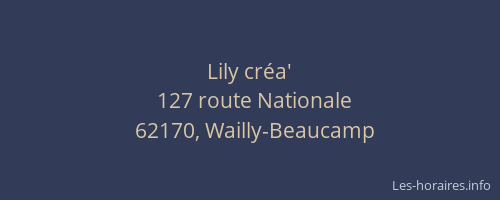 Lily cr&eacute;a'