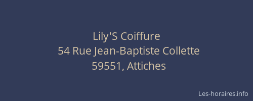 Lily'S Coiffure