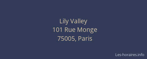 Lily Valley