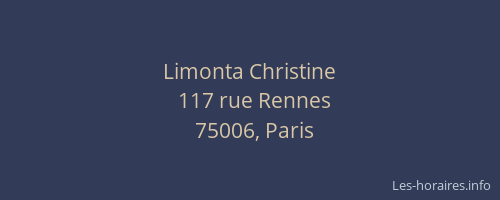 Limonta Christine