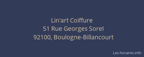 Lin'art Coiffure