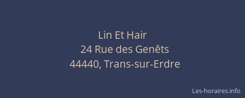 Lin Et Hair