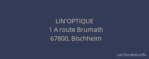LIN'OPTIQUE