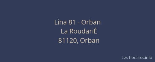 Lina 81 - Orban
