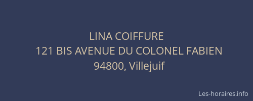 LINA COIFFURE