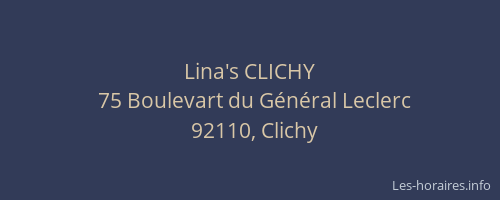 Lina's CLICHY