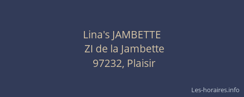 Lina's JAMBETTE