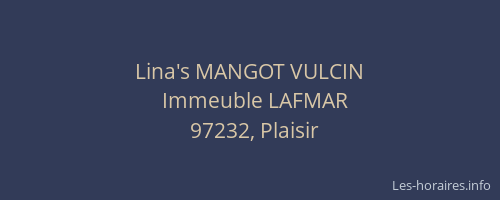 Lina's MANGOT VULCIN