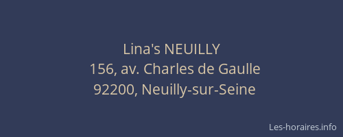 Lina's NEUILLY