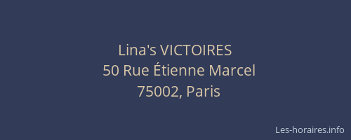 Lina's VICTOIRES