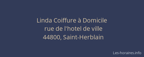 Linda Coiffure à Domicile