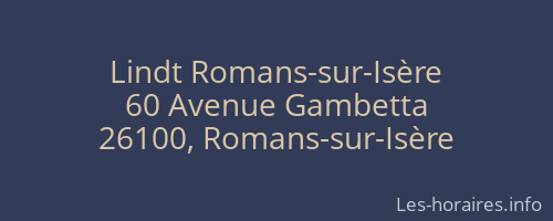 Lindt Romans-sur-Isère