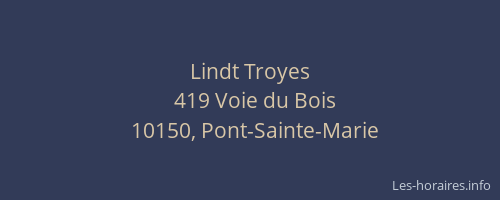 Lindt Troyes