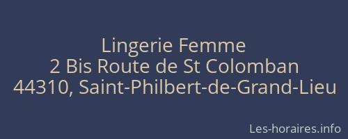 Lingerie Femme