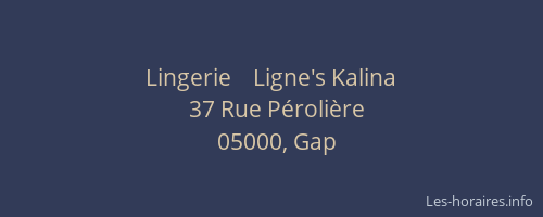Lingerie    Ligne's Kalina