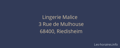 Lingerie Malice