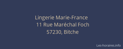 Lingerie Marie-France