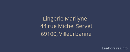 Lingerie Marilyne