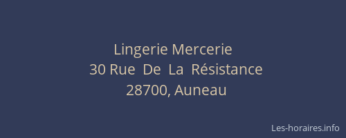 Lingerie Mercerie