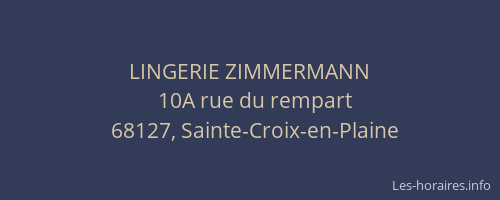 LINGERIE ZIMMERMANN