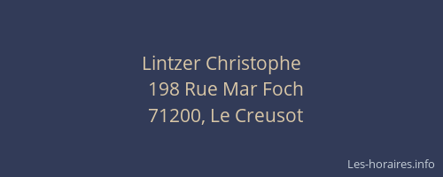 Lintzer Christophe