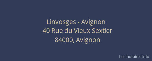 Linvosges - Avignon