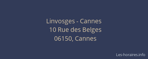 Linvosges - Cannes