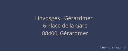 Linvosges - G&eacute;rardmer