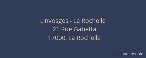 Linvosges - La Rochelle