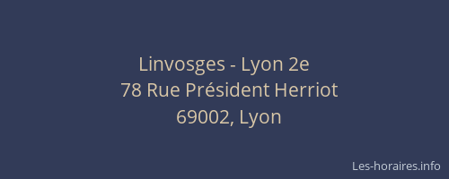 Linvosges - Lyon 2e