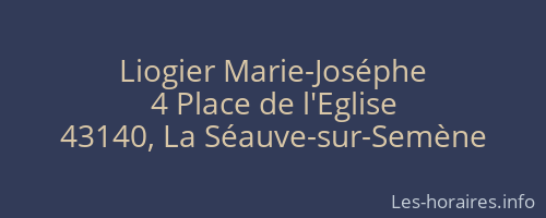 Liogier Marie-Joséphe