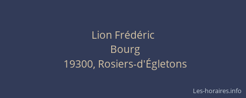 Lion Fr&eacute;d&eacute;ric