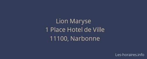 Lion Maryse