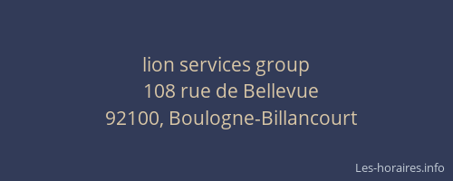 lion services group