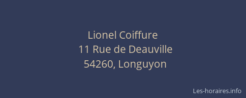 Lionel Coiffure