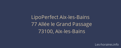 LipoPerfect Aix-les-Bains