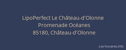 LipoPerfect Le Château-d'Olonne