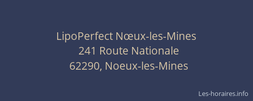 LipoPerfect Nœux-les-Mines