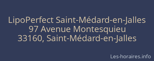 LipoPerfect Saint-Médard-en-Jalles